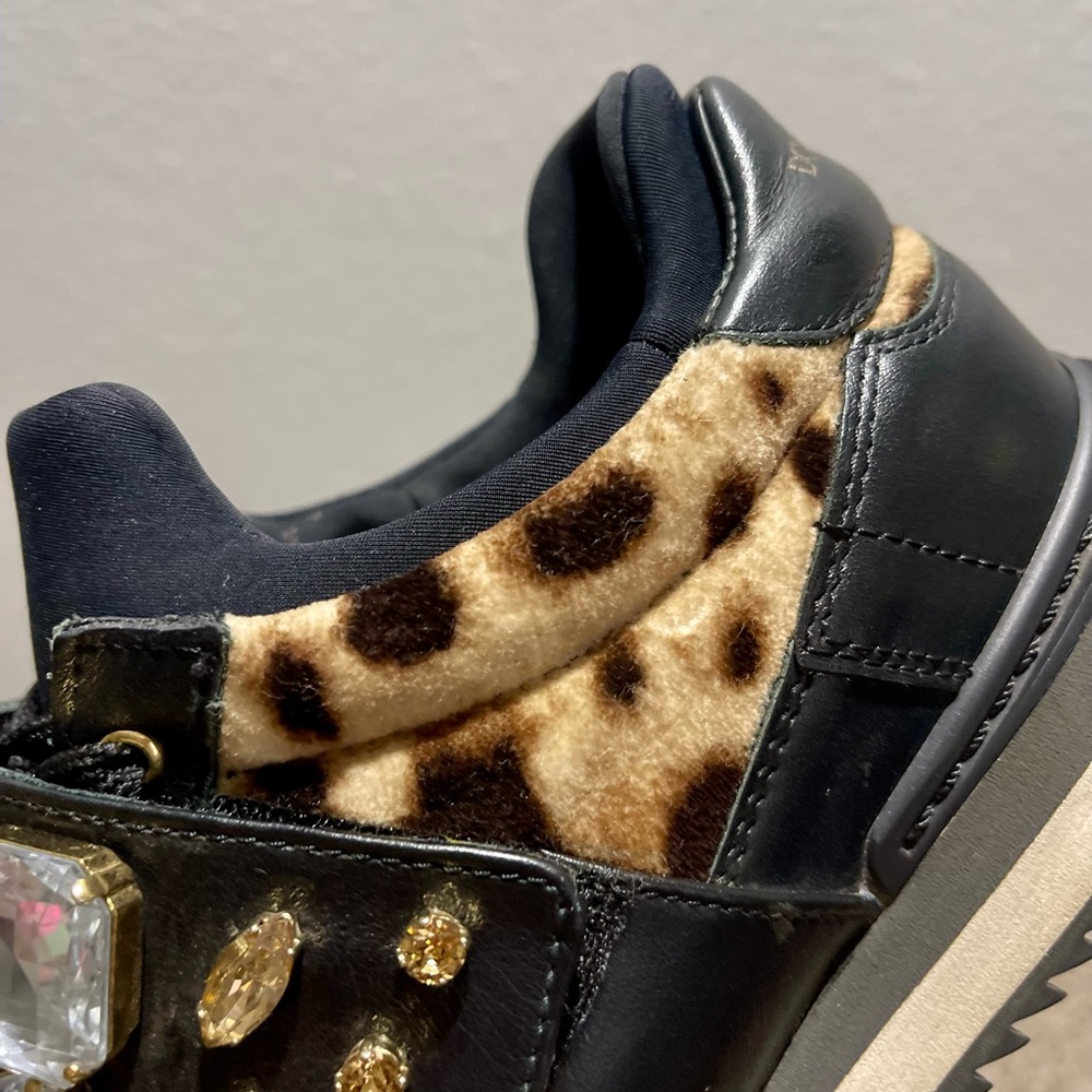 Dolce & Gabbana Leopard pattern stones velutto leovit.nap Sneakers - Picture 4 of 13